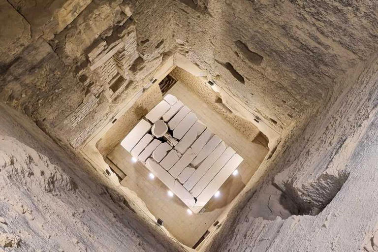 Bên trong tự tháp Bậc thang Djoser tại Saqqara (iStockphoto by Getty Images)